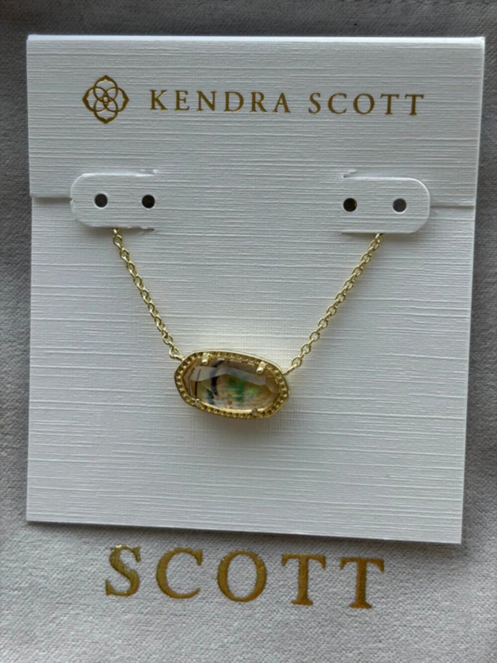 Kendra Scott yellow necklace